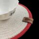 Round Red and White Placemat - PM 010 - الصورة 3