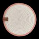 Pink & White Cotton Placemat - PM 011 - الصورة 3