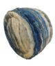 Living Room Polyester Pouf with Leather Handle - PF 035 (50x50x30cm) - الصورة 2
