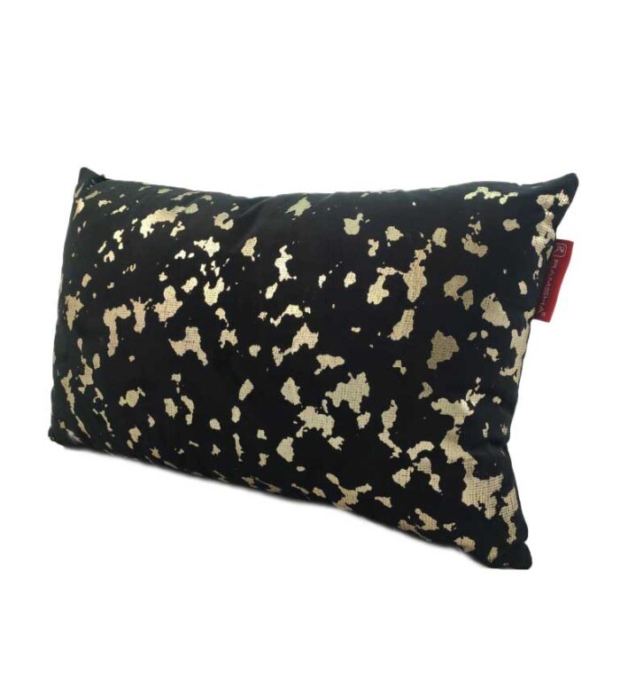 ⁦Beautiful Design Velvet Black Cushion - CS 094 (30x50cm)⁩ - الصورة ⁦2⁩