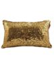 Gold Color Polyester Cushion with Filler for Floor, Bed, Couch - CS 080 (30x50cm)