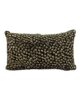 Black & Gold Color Polyester Cushion with Filler for Living Room, Hallway - CS 081 (30x50cm)