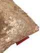 Beige Shiny & Sparkling Polyester Cushion Cover with Filler for Floor, Bed, and Couch - CS 077 (30x50cm) - الصورة 3