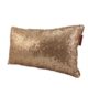 Beige Shiny & Sparkling Polyester Cushion Cover with Filler for Floor, Bed, and Couch - CS 077 (30x50cm) - الصورة 2