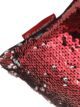 Red & Silver Color Polyester Cushion with Filler for Sofa, Bed, Living Room - CS 085 (30x50cm) - Image 4