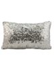 Natural & White Color Sequence Polyester Cushion with Filler for Floor, Bed, Couch - CS 087 (30x50cm)