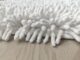 Bleach White Non-Slip Fluffy Soft Cotton Bathmat - BT 006 (60x90cm) - الصورة 4