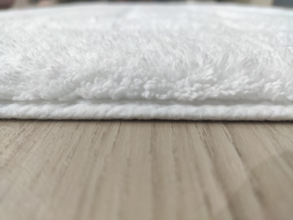 IMG_20220113_154250.jpg Bleach White Non-Slip Fluffy Soft Cotton Bathmat - BT 002 (60x90cm) - الصورة 5