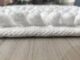 Bleach White Non-Slip Fluffy Soft Cotton Bathmat - BT 007 (60x90cm) - الصورة 3