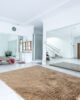 Soft shaggy rug MPV 03 in beige color, 170x240cm, perfect for playroom by Ramsha Home.