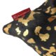 Black & Gold Color Handmade Leather Cushion with Filler - CS 092 (45x45cm) - الصورة 3