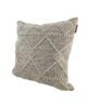 Natural & Black Handmade Bedroom Decor Cotton-Wool Cushion - CS 047 (60x60cm) - Image 2