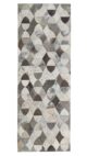 Delightful Modern Grey Color Leather Rug - LR 008 (60x180cm)
