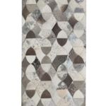 Delightful Modern Grey Color Leather Rug - LR 008 (60x180cm)