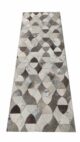 Creative Modern Grey Color Leather Rug - LR 008 (80x200cm) - Image 2