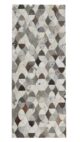 Creative Modern Grey Color Leather Rug - LR 008 (80x200cm)