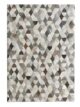 Beautiful Modern Grey Color Area Leather Rug - LR 008 (140x200cm)