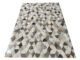 Beautiful Modern Grey Color Area Leather Rug - LR 008 (140x200cm) - Image 3
