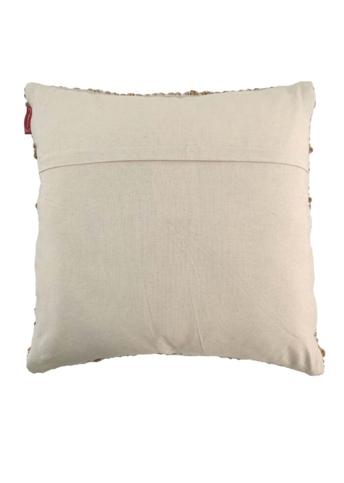 ⁦Natural Jute Color Handmade Jute Cushion for Outdoor, Cafe, and Party - CS 049 (60x60cm)⁩ - الصورة ⁦4⁩