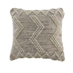 Natural & Black Color Handmade Cushion - CS 046 (45x45cm)