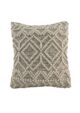 Natural & Black Handmade Cotton and Wool Cushion with Filler - CS 051 (45x45cm)