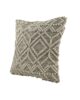 Natural & Black Handmade Cotton and Wool Cushion with Filler - CS 051 (45x45cm) - الصورة 2