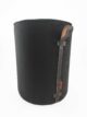 Black Color Polyester Pouf with Leather Handle for Study Room - PF 024 (40x40x50cm) - الصورة 2