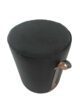 Black Color Polyester Pouf with Leather Handle for Study Room - PF 024 (40x40x50cm) - الصورة 5