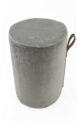 Grey Color Polyester Pouf with Leather Handle for Study Room - PF 024 (40x40x50cm) - الصورة 2