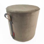 Brown Color Living Room Pouf with Handle - PF 023 (40x40x40cm)