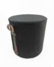 Black Color Living Room Pouf with Handle - PF 023 (40x40x40cm)