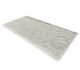 White shaggy rug MPV-01 for entryway decor, 170x240cm, soft and stylish by Ramsha Home.