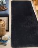 Luxurious Black Glitter Bedroom Rug - MPV-07 (60X180cm)