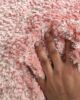 Fluffy shaggy rug in pink for kids room MPV-06, 60x180cm by Ramsha Home