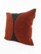 Rust Cotton Cushion Cover with Filler and Embroidery for Hallway, Bed, and Sofa - CS 121 (45x45cm) - الصورة 2