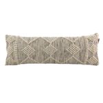 Natural & Black Handmade Bedroom Decor Cotton-Wool Cushion - CS 047 (30x90cm)