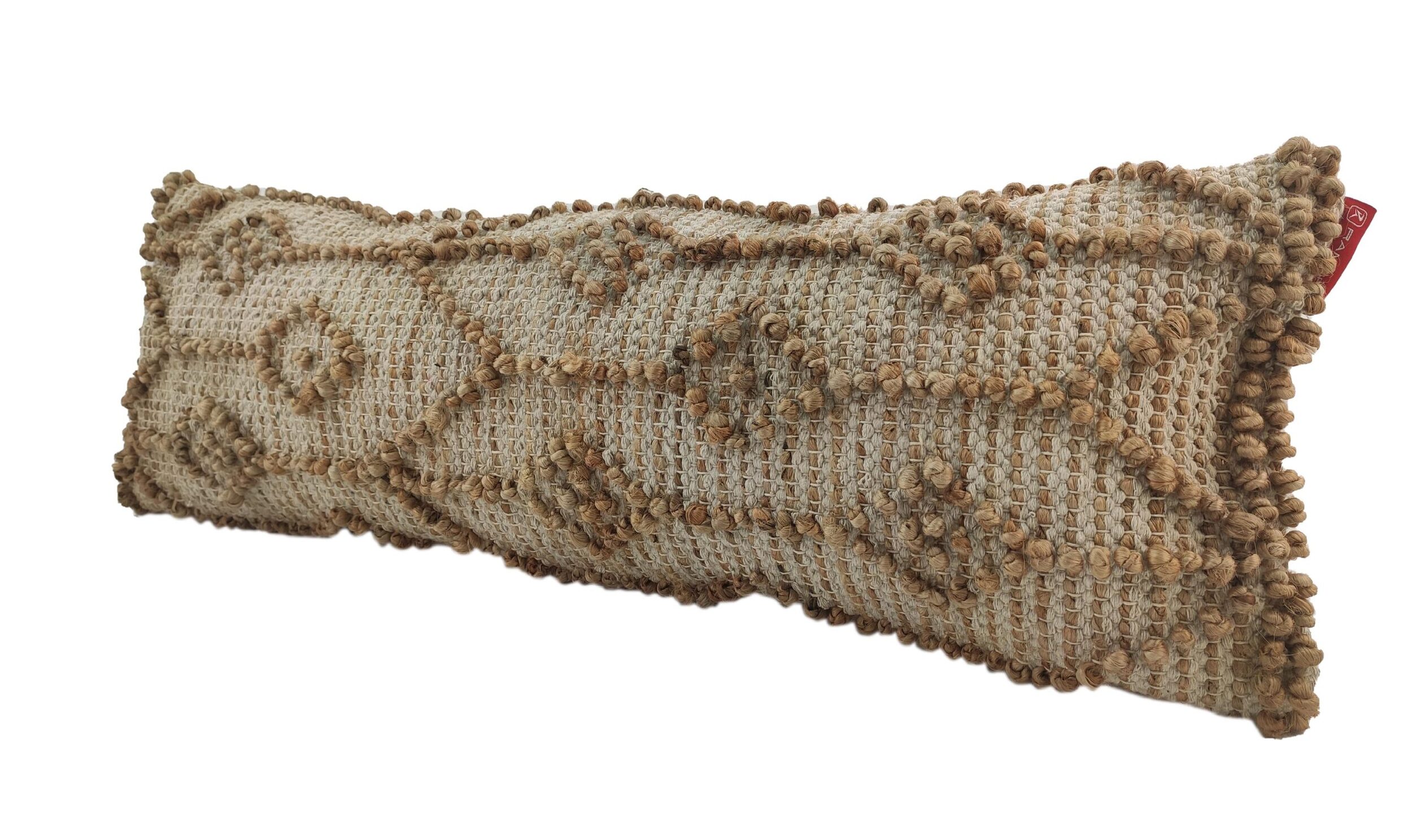 IMG_20220210_161552-scaled-1.jpg Natural Jute Handmade Jute Cushion for Indoor and Outdoor CS 049 (30x90cm) - الصورة 2