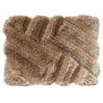 Beige Indoor and Outdoor Fluffy Doormat - MP3D 09 (50x80cm)