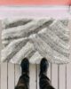 White Polyester, Micron & Cotton Doormat for Entryway, Bedroom, Kitchen - MP3D 01 (50x80cm) - الصورة 2