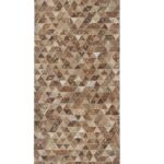 Amazing Tan Color Guest Room Decor Leather & Wool Rug - LR 006 (60x180cm)