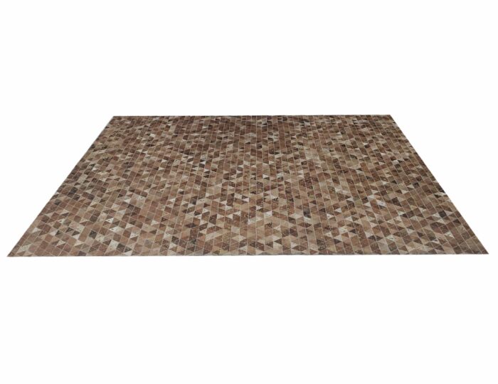 Beautiful Decorative Guest Room Tan Color Leather & Wool Rug - LR 006 (170x240cm) - Image 3
