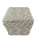 Natural Color Hand Woven Pouf for Bedroom - PF 012 (40x40x40cm) - الصورة 3