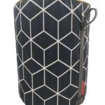 Black and White Color Modern Area Decor Pouf - PF 028 (40x40x50cm)