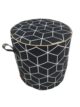 Black & White Modern Pouf - PF 028 (40x40x40cm) - الصورة 2