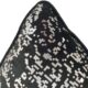 Black and Silver Velvet Cushion Cover for Floor Cushion and Bedroom - CS 128 (45x45cm) - Image 4
