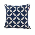 Blue and White Polyester Cushion Cover for Playroom and Living Room - CS 114 (45x45cm)