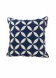 Blue and White Polyester Cushion Cover for Playroom and Living Room - CS 114 (45x45cm)