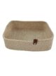 Natural and Gold Handmade Cotton Basket for Fruit and Vegetable Storage - BS 015 (30x20x10cm) - الصورة 2