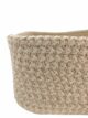 Natural and Gold Handmade Cotton Basket for Fruit and Vegetable Storage - BS 015 (30x20x10cm) - الصورة 4