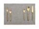 Grey Leather Decor Placemat - PM 042 (30x44cm) - الصورة 2